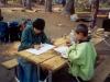 Suzanne and Jeremiah Working on their Junior Ranger Books - Photo by Matthew 