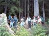 Getting ready to begin bushwhacking after a short break. 