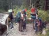 Getting ready to move out after crossing the river. 