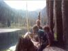 A view of where we're going - right up that valley. 