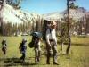 Heading to the next camp - it's back to dusty trails again. 