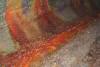 Wow, look at that color! This is where the water seeps into the cave and colors it with minerals. This is the beginnning of the Little Red River. 